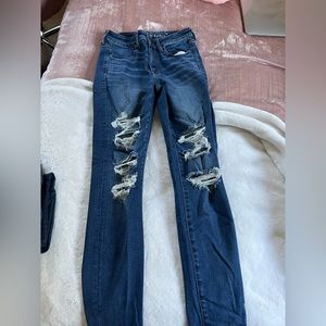 High Rise American Eagle Skinny Jeans